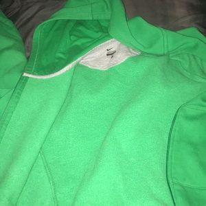Green nike zip up